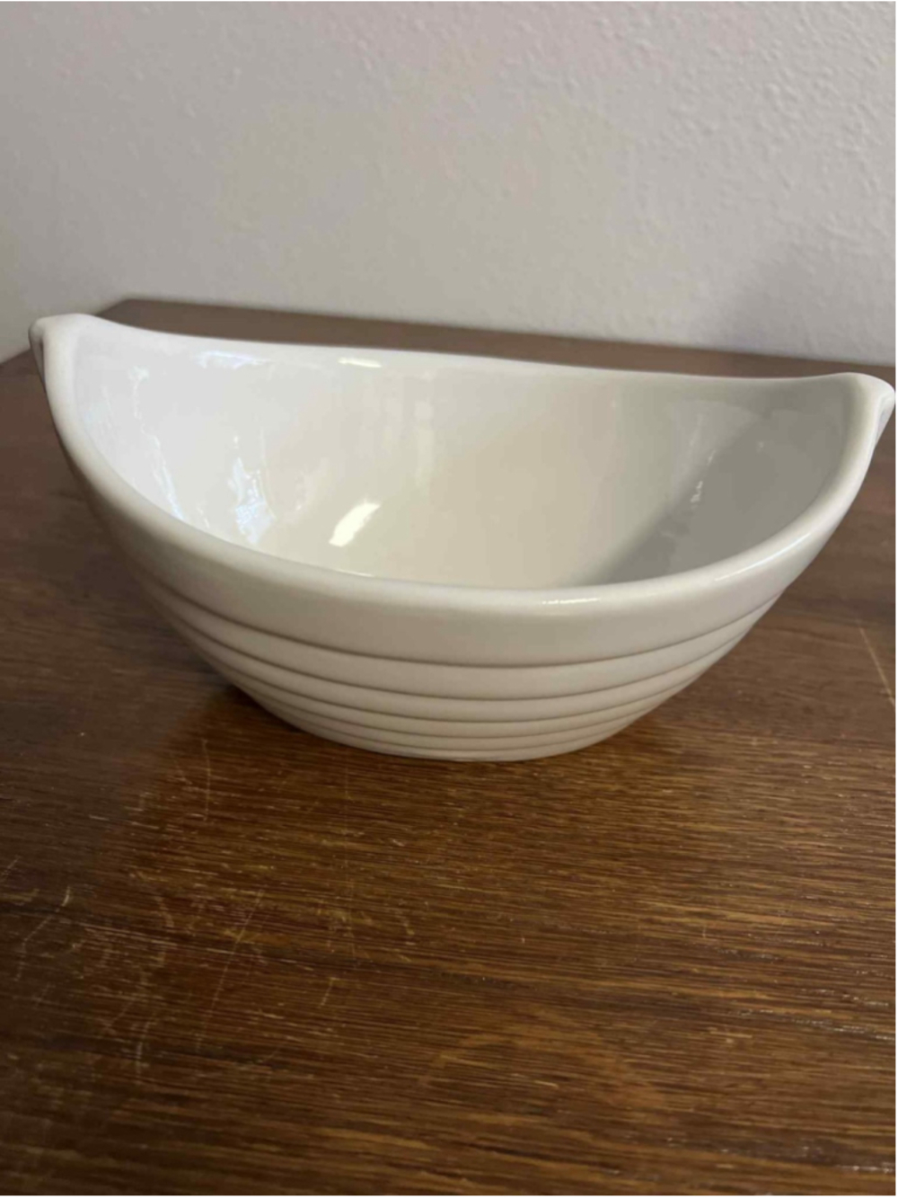 ND Exclusive Off White Antiqued Oliva Olives Bowl Ceramic Kitchen Serving Dish